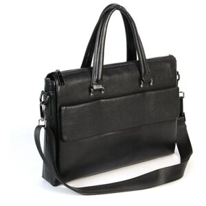 Мужская кожаная сумка-портфель 9068-5 Блек