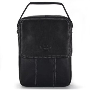 Мужская сумка-планшет из натуральной кожи «Протей» M1599 Black