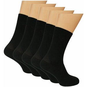 Мужские носки BRSO, 5 пар, размер 41-42 (27), черный