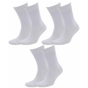 Мужские носки ГРАНД, 3 пары, классические, антибактериальные свойства, размер 37/40, белый