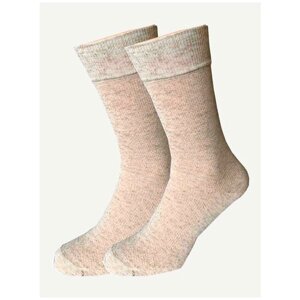 Мужские носки LorenzLine, 1 пара, классические, размер 25 (39-40), бежевый