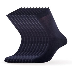 Мужские носки Omsa, 10 пар, 10 уп., высокие, размер 45-47, синий