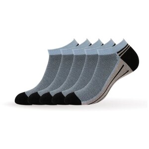 Мужские носки Omsa, 5 пар, 5 уп., укороченные, размер 45-47, голубой