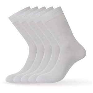 Мужские носки Omsa, 5 пар, 5 уп., высокие, размер 45-47, серый
