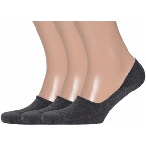 Мужские носки RuSocks, 3 пары, размер 23-25 (35-37), серый