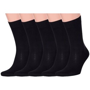 Мужские носки RuSocks, 5 пар, классические, размер 31 (46-47), черный