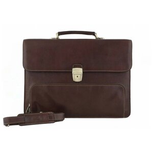 Мужской кожаный портфель Tony Perotti 333133/2 коричневый