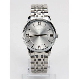 Наручные часы Accord Denton Кварцевые наручные часы, мужские, черные, серый, серебряный