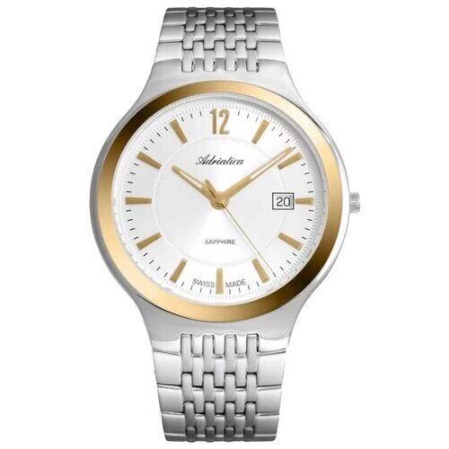 Наручные часы Adriatica Premiere Швейцарские наручные часы Adriatica A8296.2153Q, серебряный