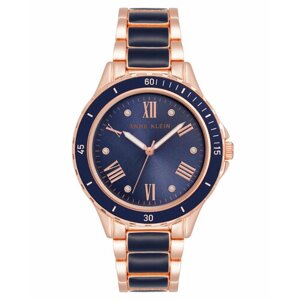 Наручные часы ANNE KLEIN Часы наручные женские Anne Klein 3952NVRG, Кварцевые, синий, розовый