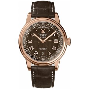 Наручные часы Aviator Наручные часы Aviator V. 3.35.2.280.4, коричневый