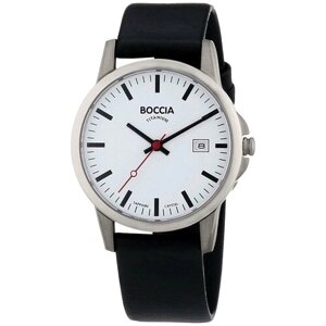 Наручные часы BOCCIA Circle-Oval Наручные часы Boccia Titanium 3625-05, черный, белый