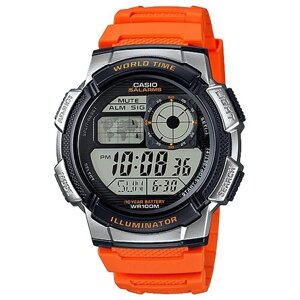 Наручные часы CASIO AE-1000W-4B, оранжевый, серый