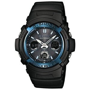 Наручные часы CASIO AWG-M100A-1A, черный, серый