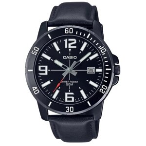 Наручные часы CASIO casio MTP-VD01BL-1B, черный