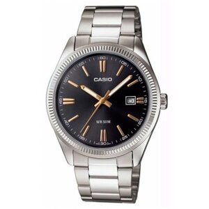 Наручные часы CASIO Часы наручные Casio MTP-1302D-1A2, серый, мультиколор
