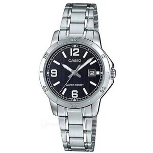 Наручные часы CASIO Collection Наручные часы Casio Collection LTP-V004D-1B2, серебряный, черный