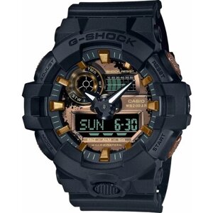 Наручные часы CASIO G-Shock GA-700RC-1A, черный, золотой