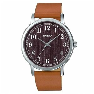 Наручные часы CASIO, коричневый, серебряный