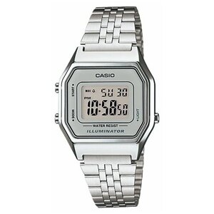 Наручные часы CASIO LA-680WA-7, серебряный, серый