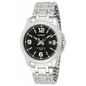 Наручные часы CASIO MTP-1314, черный, серебряный