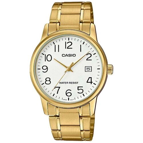 Наручные часы CASIO MTP-V002G-7B2, золотой, белый