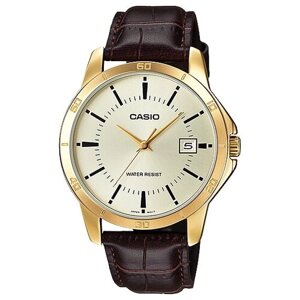 Наручные часы CASIO MTP-V004GL-9A, золотой, коричневый