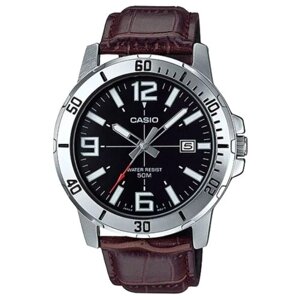 Наручные часы CASIO MTP-VD01L-1B, черный, серебряный