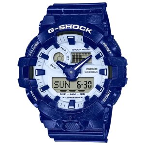 Наручные часы CASIO наручные часы CASIO G-SHOCK GA-700BWP-2A, синий