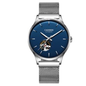 Наручные часы Часы наручные Cadisen, мужские автоматические, механические со скелетом Турбийон, синий