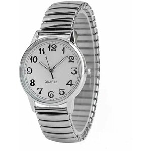 Наручные часы Часы наручные унисекс/Время под рукой, серебряный
