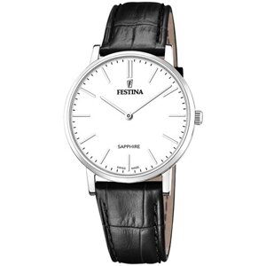 Наручные часы FESTINA Classics, черный, серебряный