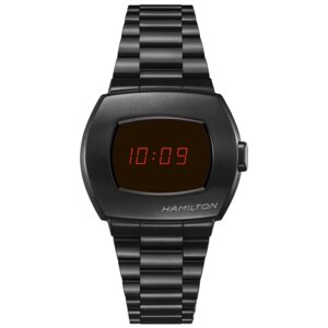 Наручные часы Hamilton Часы Hamilton American Classic PSR Digital Quartz H52404130, черный