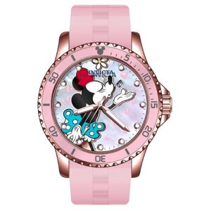 Наручные часы INVICTA Часы женские кварцевые Invicta Disney Limited Edition Minnie Mouse Lady 39528, розовый