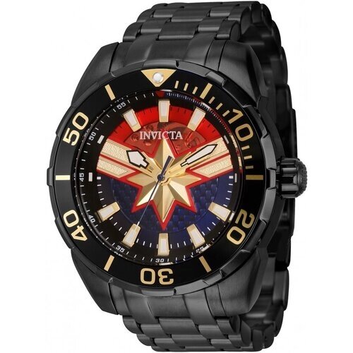 Наручные часы INVICTA Наручные часы Invicta Marvel Limited Edition Captain Marvel Men Automatic 43057, черный