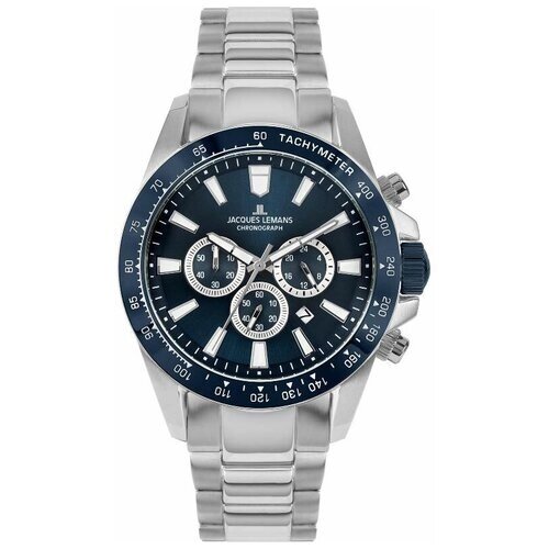 Наручные часы JACQUES LEMANS Sport 1-2140F, наручные часы Jacques Lemans, синий