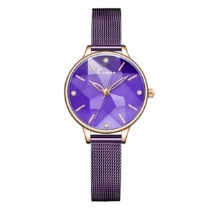 Наручные часы KIMIO Женские наручные часы KimioBangle K6305M-CZ1RVV, золотой, фиолетовый