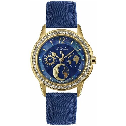 Наручные часы L'Duchen Celeste Наручные часы L'Duchen D 737.23.37, золотой, синий
