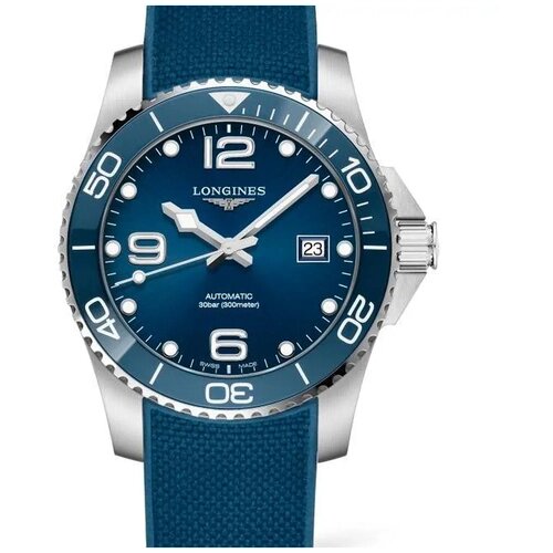 Наручные часы LONGINES Спорт Наручные часы Longines HydroConquest L3.781.4.96.9, синий, серебряный