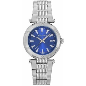 Наручные часы Mathey-Tissot Швейцарские наручные часы Mathey-Tissot D912ABU, синий, серебряный
