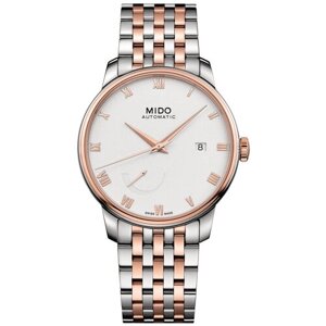 Наручные часы Mido Часы Mido Baroncelli Power Reserve M027.428.22.013.00, золотой, серебряный