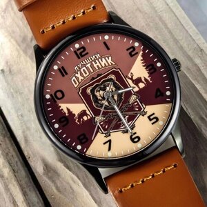 Наручные часы Наручные часы «Лучший охотник», коричневый