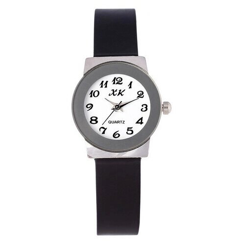Наручные часы Noname Часы наручные женские "Ореана", ремешок силикон, d=2.5 см, микс, белый