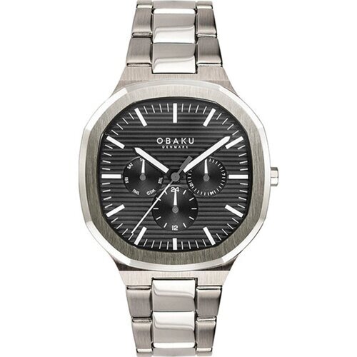 Наручные часы OBAKU Наручные часы Obaku ILD V275GMCBSC, серебряный, черный