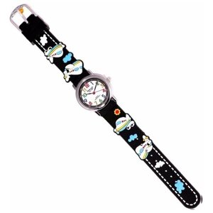 Наручные часы OMAX, кварцевые, корпус латунь, ремешок силикон, черный