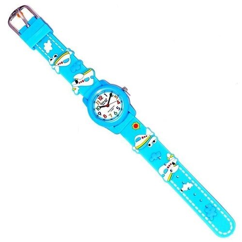 Наручные часы OMAX, кварцевые, корпус пластик, ремешок силикон, голубой
