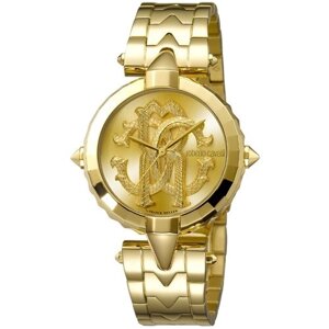 Наручные часы Roberto Cavalli by Franck Muller Часы наручные женские Roberto Cavalli by Franck Muller RV1L032M0061, золотой