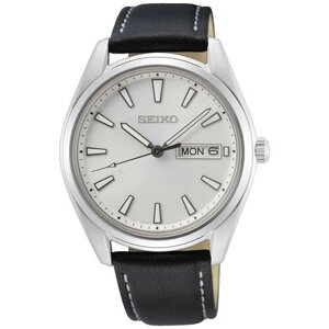 Наручные часы SEIKO Seiko SUR447P1S, черный, белый
