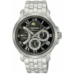 Наручные часы SEIKO SRX005J1, черный, серебряный