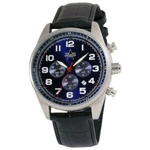 Наручные часы СПЕЦНАЗ Профессионал Российские наручные часы Спецназ C9370272-OS20 с хронографом, синий, серебряный